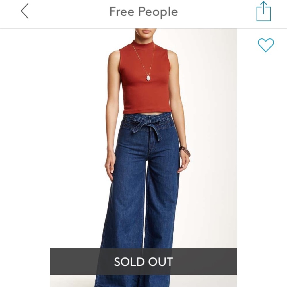 Free People Augusta Wide Leg Jeans